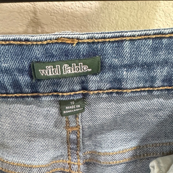 Wild Fable Light Blue Denim with Cutouts/Holes in Knees Jeans Size 10 - Picture 5 of 7